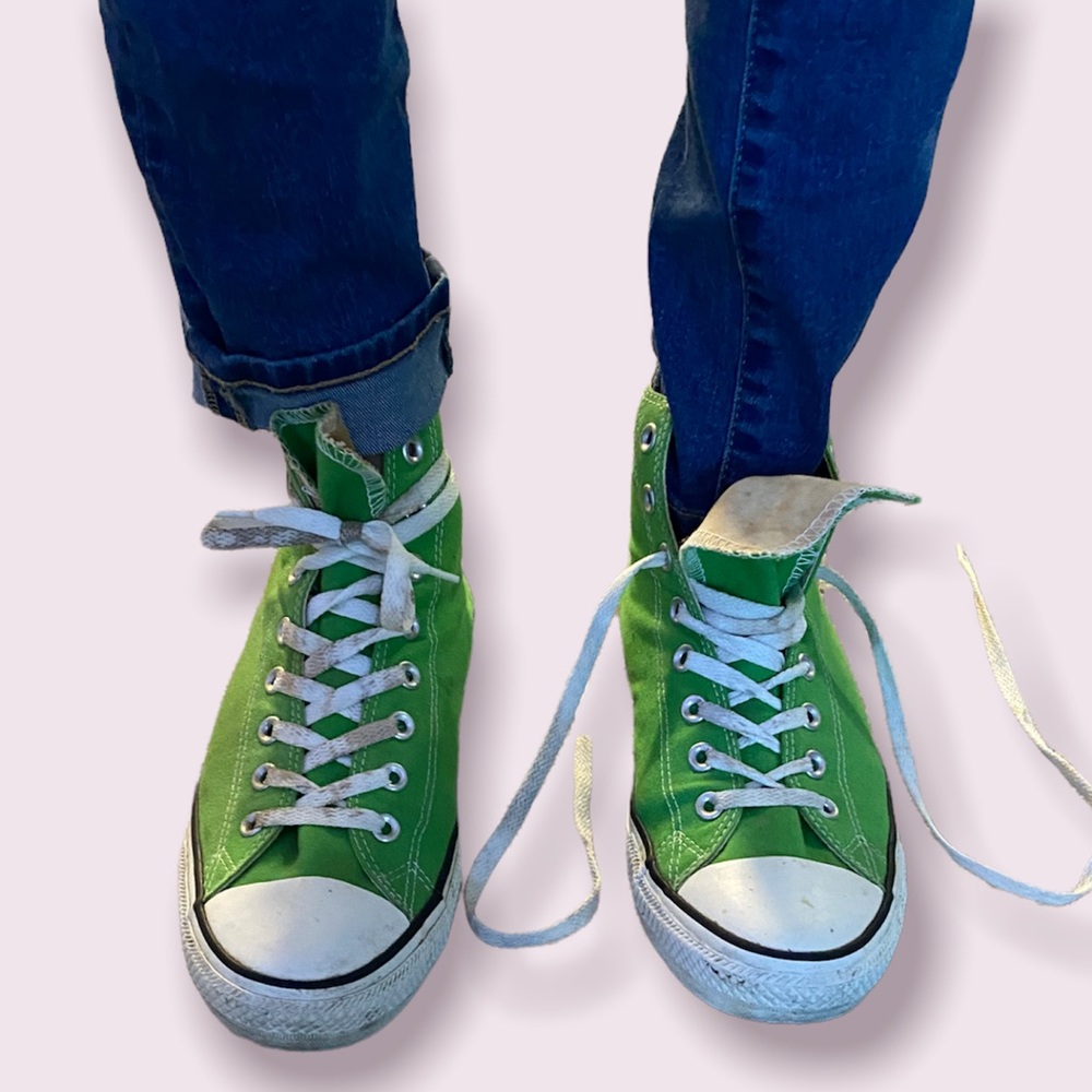 Converse Chuck Taylor High Tops - Lime Green Men’s size 10.5